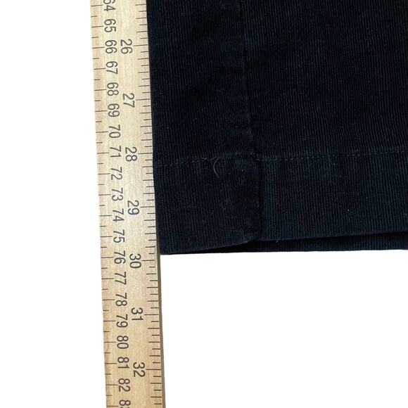 LL Bean Corduroy Pants Women's 10 Regular Black Straight Wide Leg 0GLV2 - Picture 9 of 11